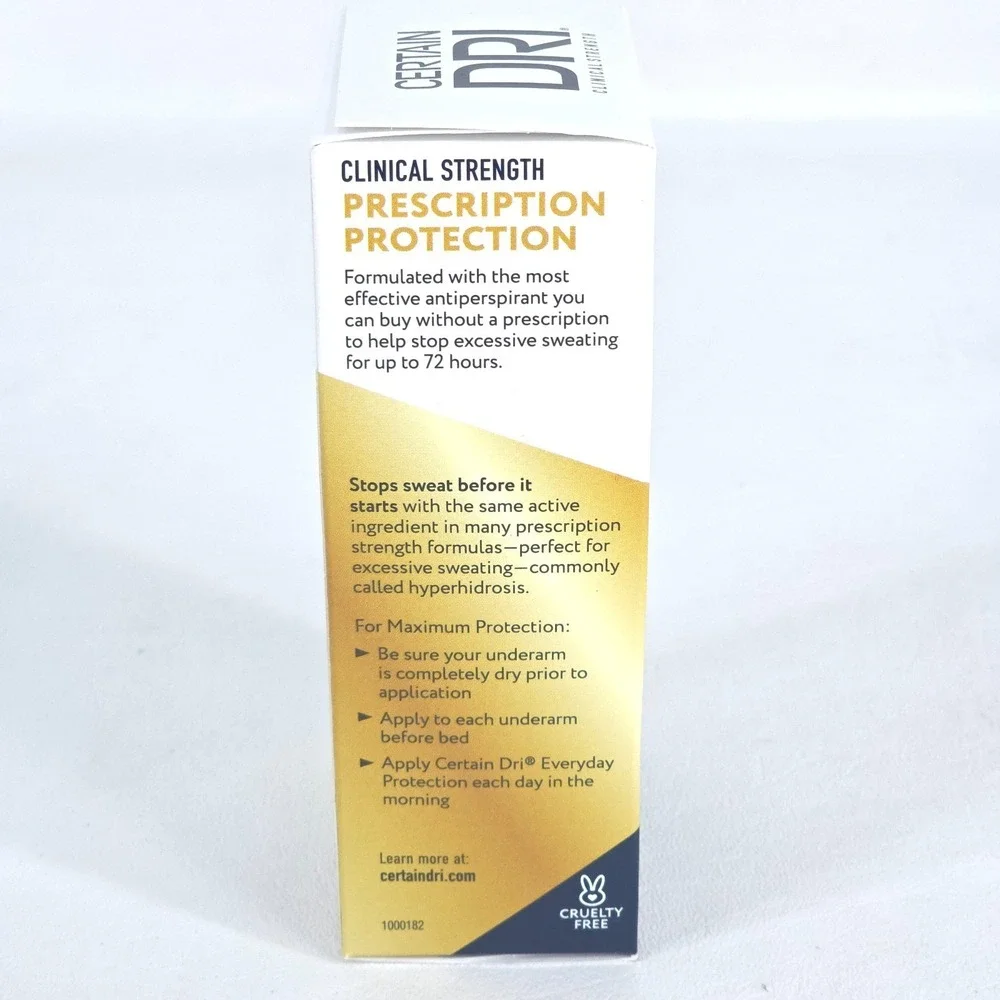 3 Pk Certain‎ Dri Clinical Strength Roll On Antiperspirant 1.2oz Hyperhidrosis